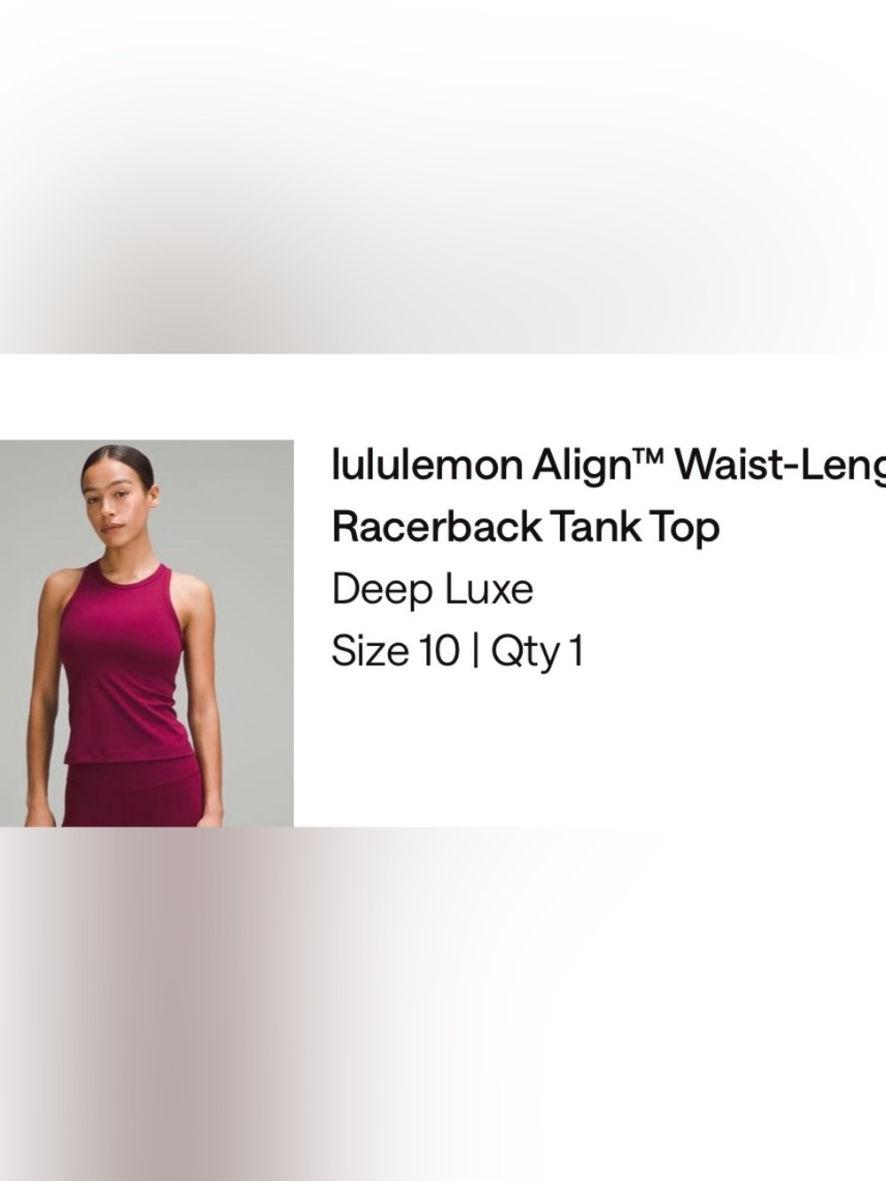 lululemon athletica Align™ Racerback Tank Top in Deep Luxe (Berry)
